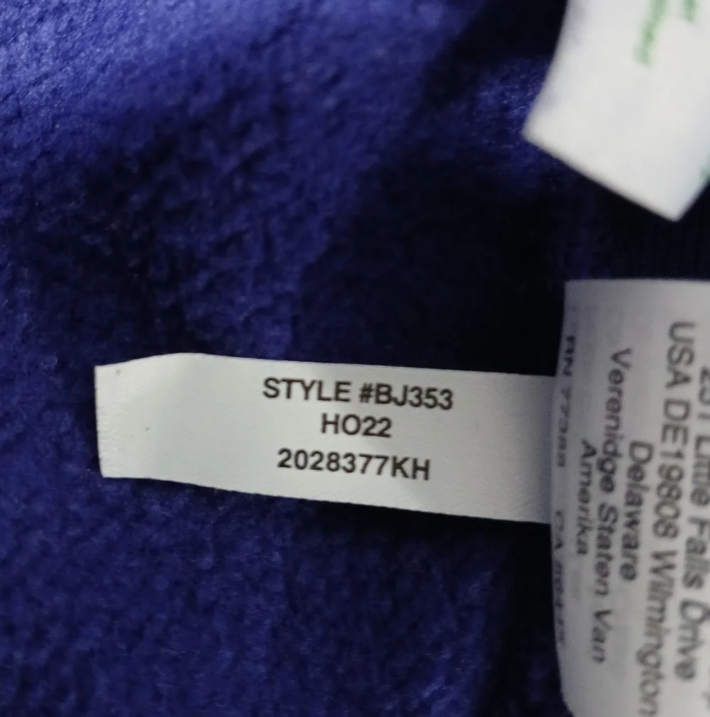 J. Crew Heritage Fleece Royal Blue 90's Vibe Hoodie. Men's Size S - Picture 11 of 11